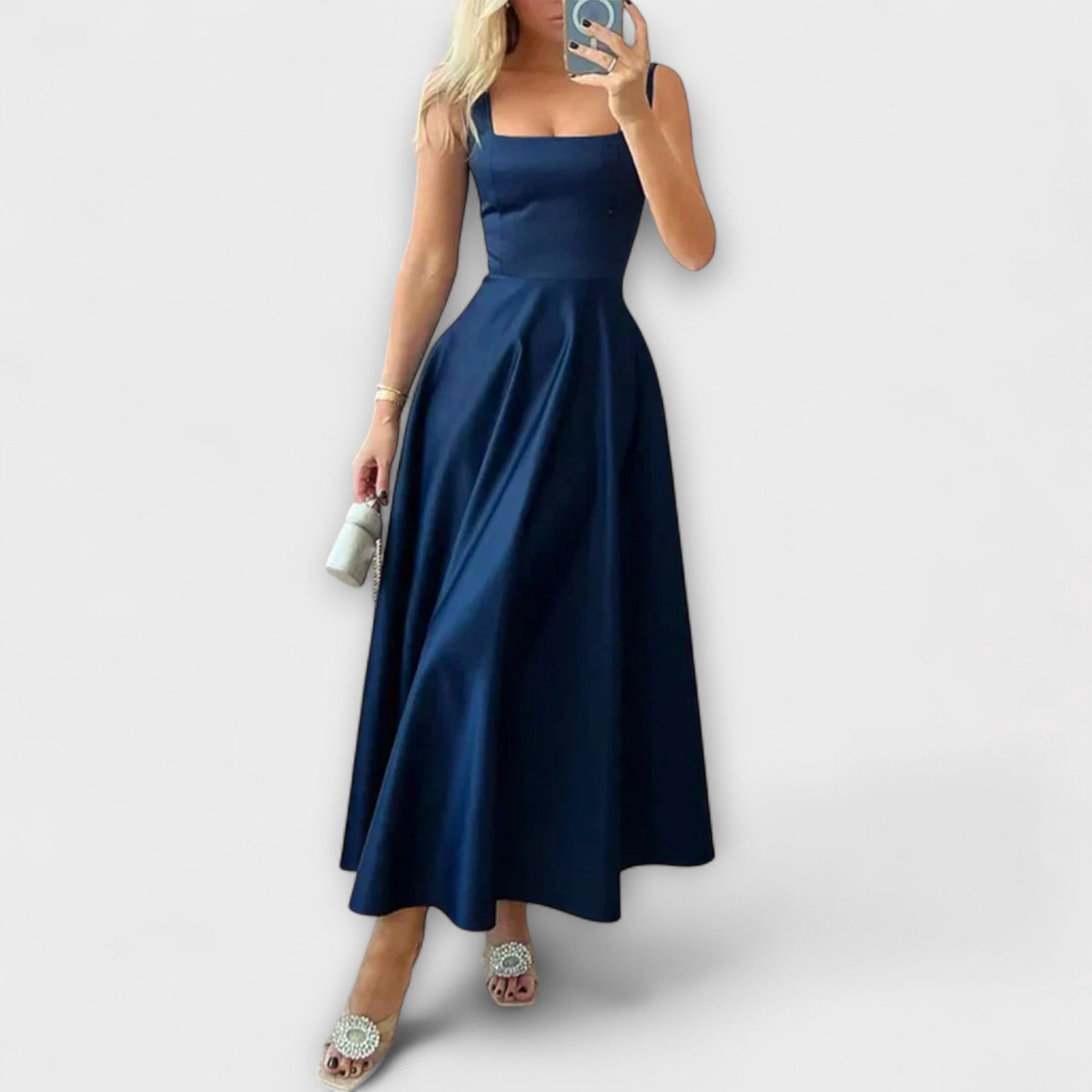 Aurora – Elegantes Midi-Kleid