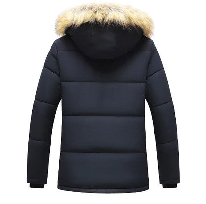 Herren-Winterparka mit abnehmbarer Kapuze