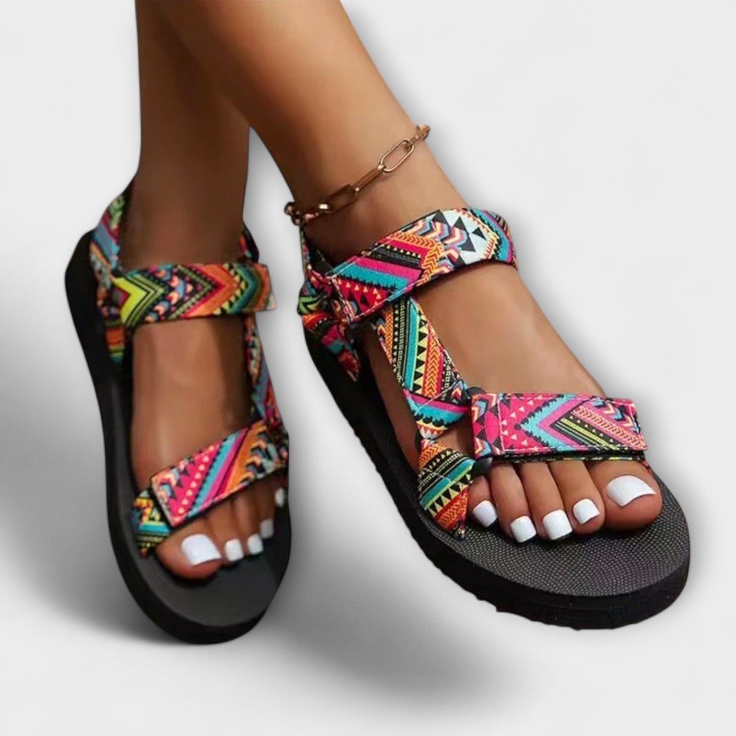 Sommerliche Flache Damen Sandalen aus Hanfseil