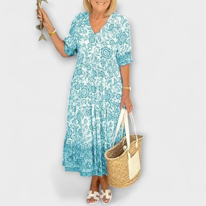 Caitlin - Anmutiges Blumenkleid mit einem luftigen Design