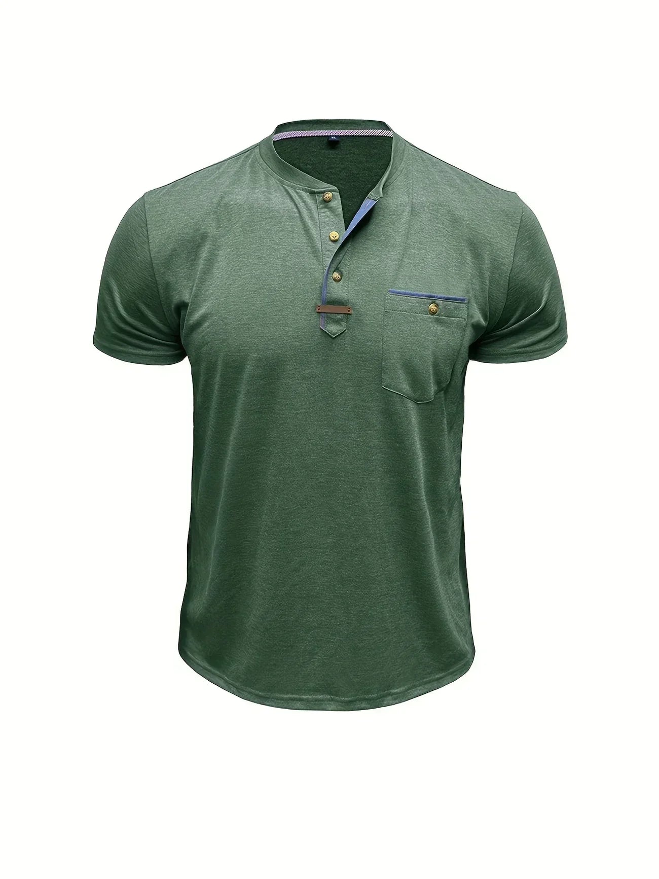 Weiches Basic T-Shirt mit Brusttasche für Herren