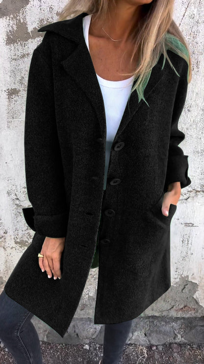 Eda | Langer Strickmantel
