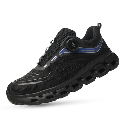 S3 Ultraleichte, verschleißfeste Sicherheitsschuhe mit Stahlkappe-Drehschnalle-1117
