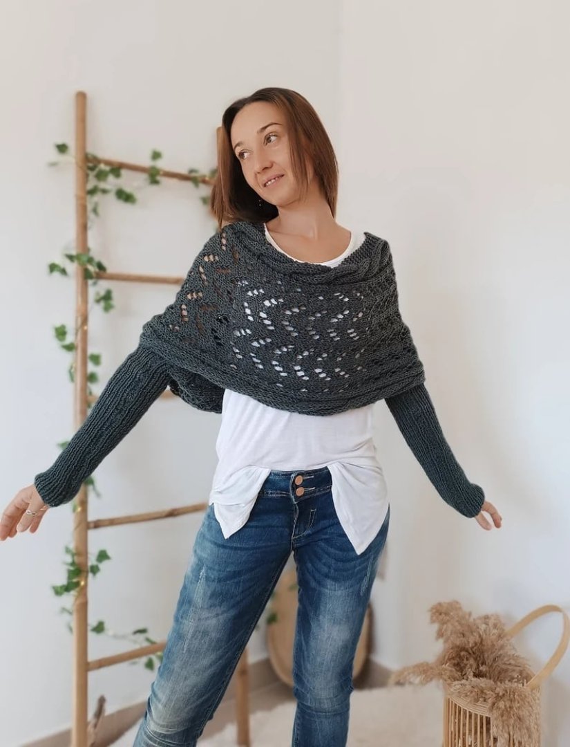 Liliana™| Bequemer Strickschal