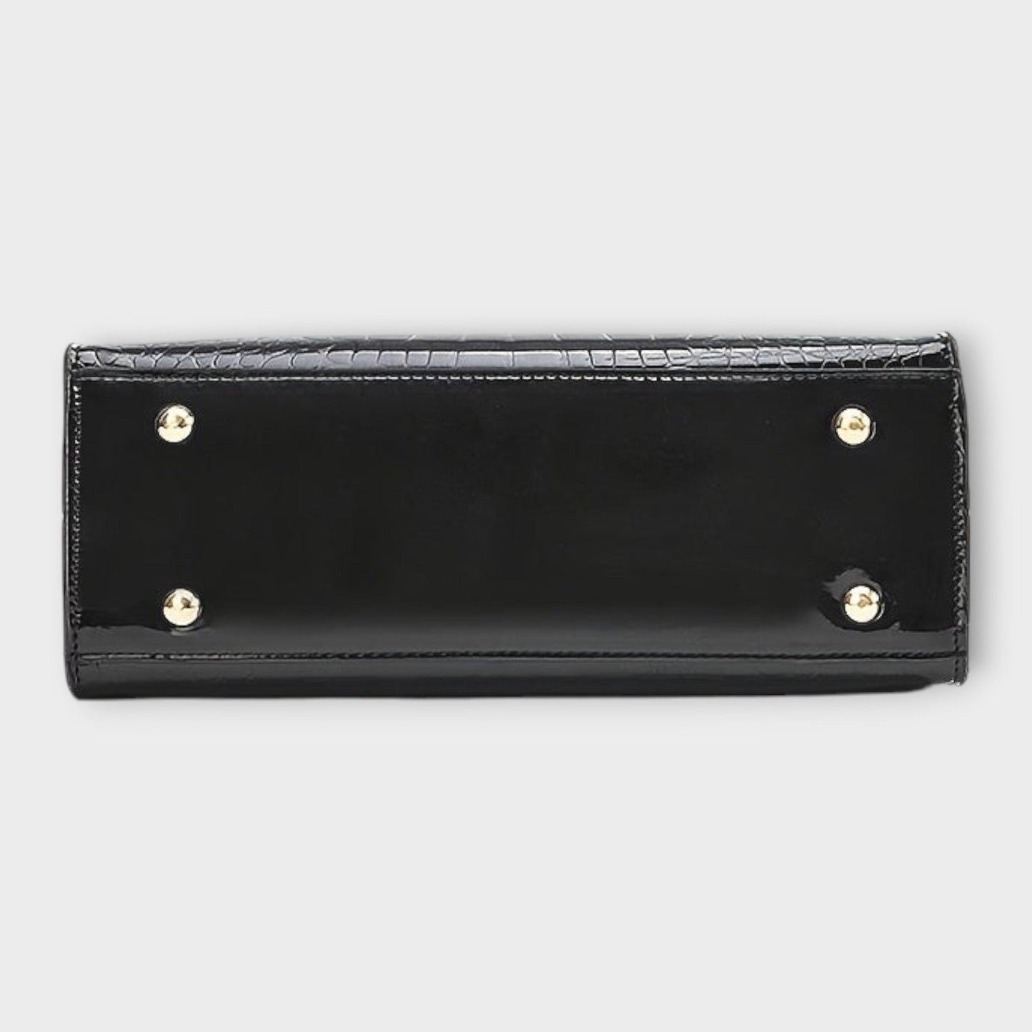 Aurora. -  Glänzende Krokodilledermuster-Handtasche