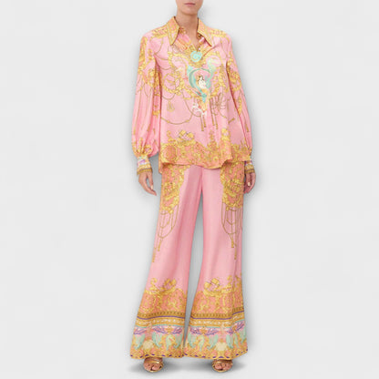 Sage - Meerjungfrau Relaxed Shirt und Elastische Taillenhosen Set