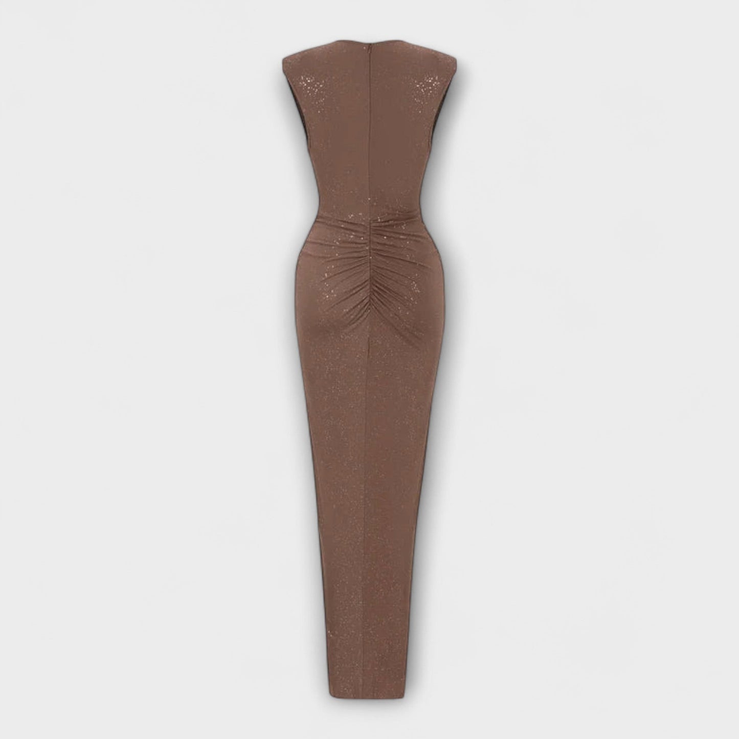 The product title remains unchanged: "Thea - Maxikleid mit tiefem V-Ausschnitt".