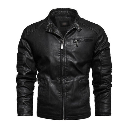 Herren Vintage Slim Fit Motorradjacke