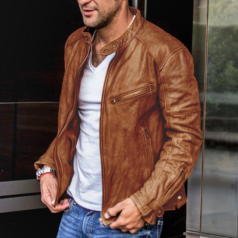 Stehkragenjacke für Herren