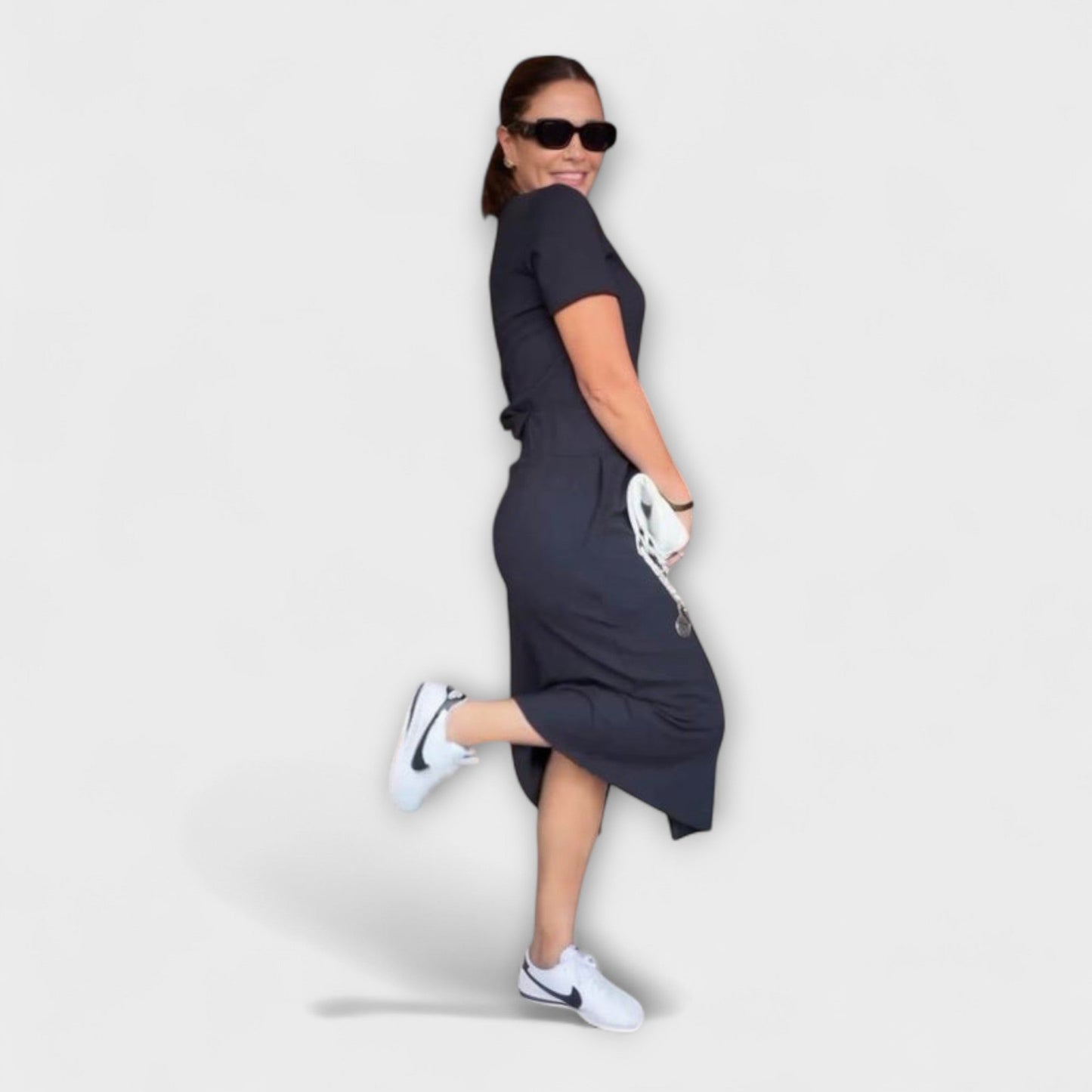 Danielle - Elegantes V-Ausschnitt Top mit Rock