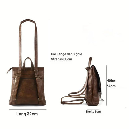 Ermelinde – Multifunktionaler Retro-Rucksack