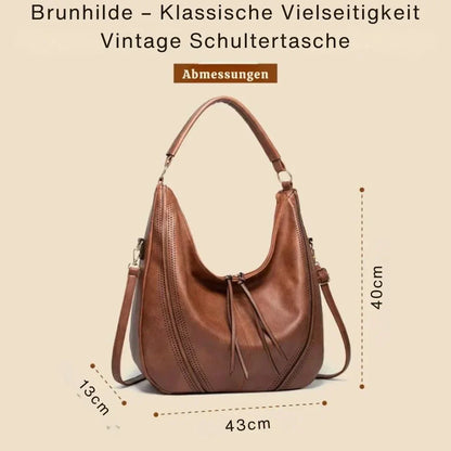 Brunhilde – Klassische Vielseitigkeit Vintage Umhängetasche