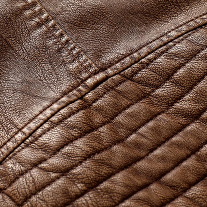 Herren Vintage Slim Fit Motorradjacke