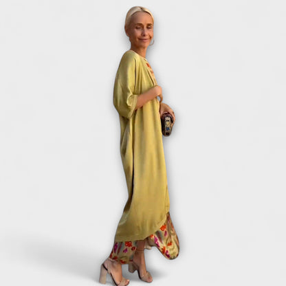 Elveria – Maxikleid mit passendem Cardigan