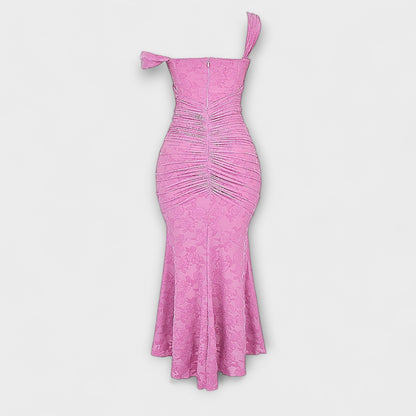 Renske - Langes Kleid mit Eleganten und Raffinierten Korsett