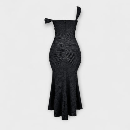 Renske - Langes Kleid mit Eleganten und Raffinierten Korsett