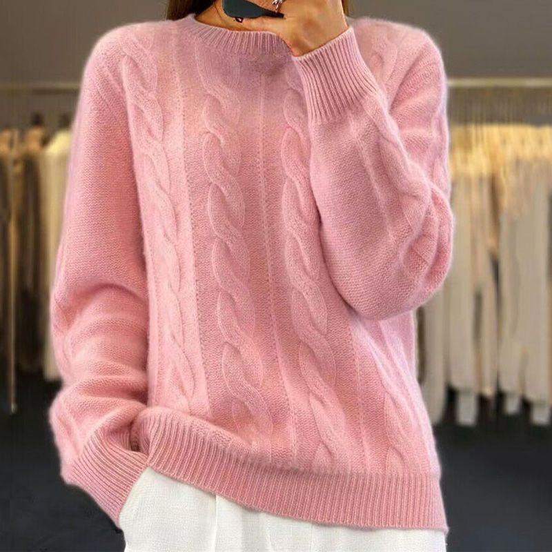 Amanda | Weicher Zopfpullover