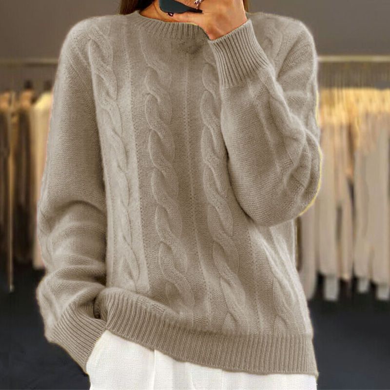 Amanda | Weicher Zopfpullover
