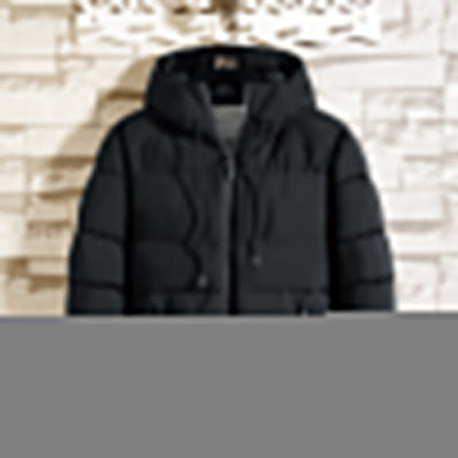 Dicker, isolierter und warmer Wintermantel mit Kapuze für Herren