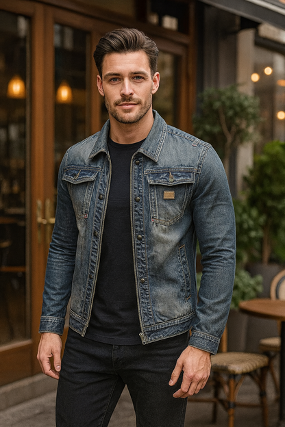 GENOVA – Premium Denim Jacke 75% Baumwolle