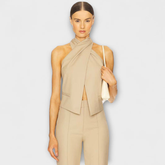 Juni - Crisscross Halter Neck Tanktop